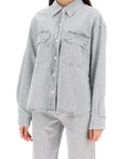 Agolde gwen denim shirt for women