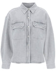 Agolde gwen denim shirt for women