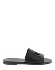 Dolce & Gabbana leather slides with dg cut-out