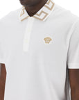 Versace polo shirt with greca collar