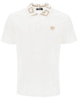 Versace polo shirt with greca collar