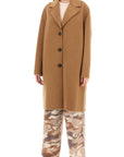 Acne Studios midi wool and alpaca coat