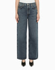 AGOLDE Dark blue denim balloon jeans
