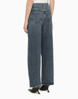 AGOLDE Dark blue denim balloon jeans