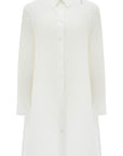 Marni white cotton dress with embroidery