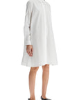 Marni white cotton dress with embroidery