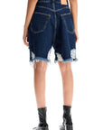 Acne Studios denim destroyed bermuda shorts for