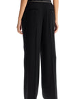 Acne Studios wide twill pants with elastic waistband