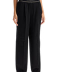 Acne Studios wide twill pants with elastic waistband