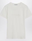 Acne Studios White cotton T-shirt with logo