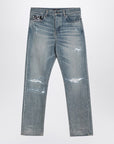 AMIRI Straight jeans with rips Antique Indigo