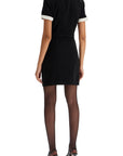 Self Portrait crepe mini dress with belt