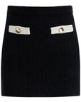 Self-Portrait Self Portrait alpaca knit mini skirt