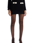 Self-Portrait Self Portrait alpaca knit mini skirt