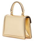 Dolce & Gabbana gold nappa shoulder bag with crystal heart and chain strap