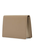 Dolce & Gabbana taupe calfskin crossbody bag with adjustable strap