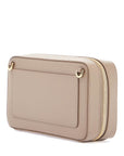 Dolce & Gabbana taupe leather shoulder bag with gold zip