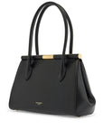 Dolce & Gabbana black calfskin handbag with snap closure