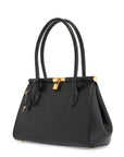 Dolce & Gabbana black calfskin handbag with snap closure