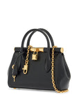 Dolce & Gabbana black calfskin handbag with gold chain