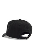 Dsquared2 cappello da baseball nero con logo grigio e visiera curvata