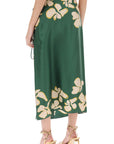 Raquel Diniz 's silk floral wrap skirt