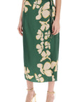 Raquel Diniz 's silk floral wrap skirt