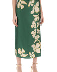 Raquel Diniz 's silk floral wrap skirt