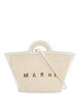 Marni beige cotton and nylon handbag with woven design