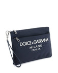 Dolce & Gabbana nylon pouch with rubberized logo