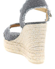 CASTANER lurex bromelia wedge sandals