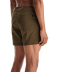 Tom Ford high-waisted military green polyester swimsuit