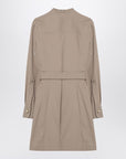 Givenchy Taupe safari dress in poplin