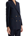 Blaze Milano navy blue virgin wool single-breasted blazer