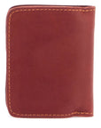 Guidi elegant red kangaroo leather wallet with card slots