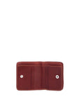 Guidi elegant red kangaroo leather wallet with card slots