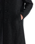 Harris Wharf London single-breasted pressed wool coat