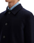 Harris Wharf London single-breasted pressed wool coat