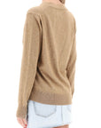 Isabel Marant Etoile karin cardigan with logo intarsia