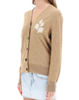 Isabel Marant Etoile karin cardigan with logo intarsia