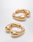 Panconesi P Helix gold earrings