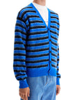 Marni striped wool and mohair cardigan