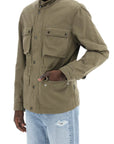 Woolrich "field jacket in cotton and linen blend"