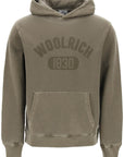 Woolrich vintage-look hoodie with logo print and