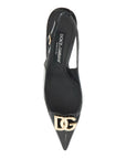 Dolce & Gabbana glossy leather slingback dã©