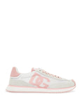 Dolce & Gabbana white and pink dg logo sneakers