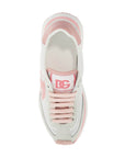 Dolce & Gabbana white and pink dg logo sneakers