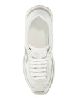 Dolce & Gabbana white leather low-top sneakers with dg logo