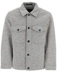 Woolrich reflective wool blend shirt jacket