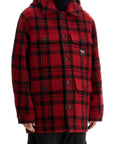 Woolrich plaid cruiser hooded jacket